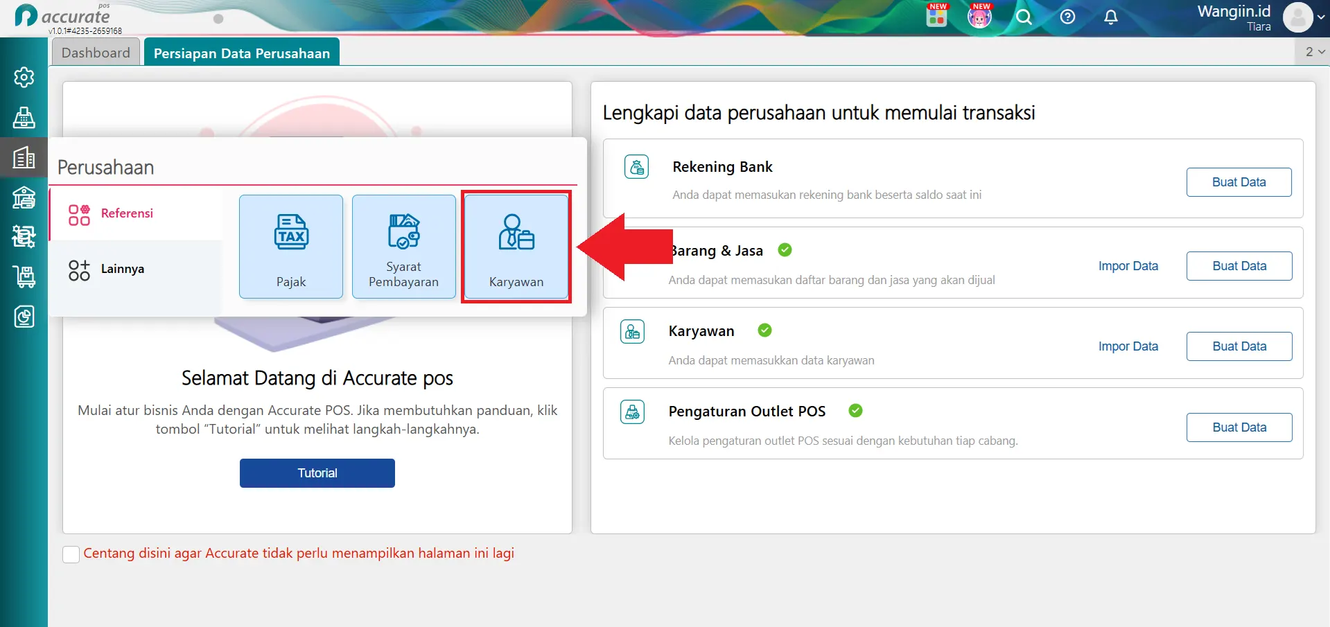 ubah data karyawan